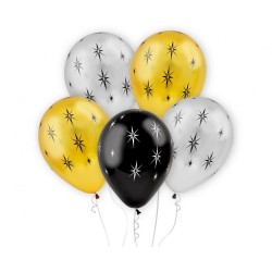 Ballon brillant en forme d'étoile, lot de 5, 30 cm (12 pouces)