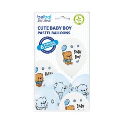 Baby Cute Boy balloon, 6 pieces 12 inch (30 cm)