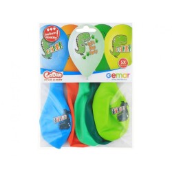 Dinosaure Let's Dino Party, Ballon, Lot de 5, 13 pouces (33 cm)