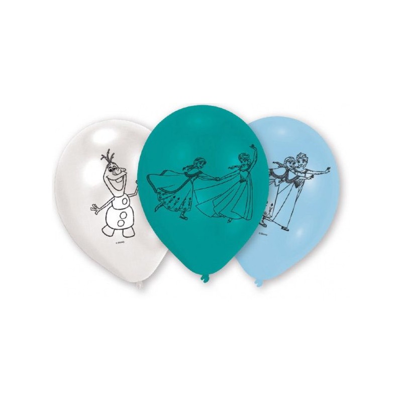 Disney Frozen Dance balloon, 6 pcs 9 inch (22.8 cm)