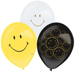 Emoji  Smiley Originals balloon 6 pcs 11 inch (27.5 cm)