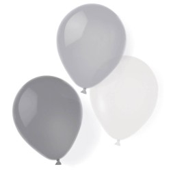 Ballon argenté de couleur Silver Dream, 8 pièces de 10 pouces (25,4 cm)