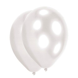 Ballon blanc de couleur, paquet de 25, 11 pouces (27,5 cm)