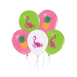 Ballon d'été Flamingo, 5 pièces 12 pouces (30 cm)