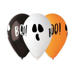 Ballon Halloween BOO, 5 pièces 13 pouces (30 cm)