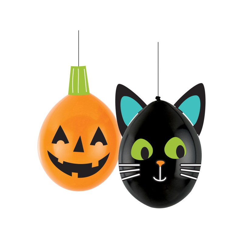 Halloween Friends hanging balloon, 2 pcs 12 inches (30 cm)