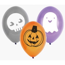 Ballons Halloween Friends, 6 pièces 9 pouces (22,8 cm)