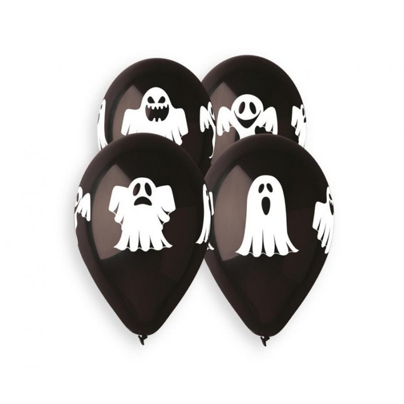 Halloween Ghosts Scare Balloons 5 pcs 13 inch (30 cm)