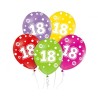 Happy Birthday Dots Happy Birthday 18 balloons, 5 pcs 12 inches (30cm)