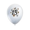 Ballon d'anniversaire Happy Birthday 18, 6 pièces 11 pouces (27,5 cm)