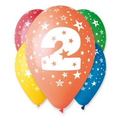 Ballons Happy Birthday Star, lot de 5, 30 cm (12 pouces)