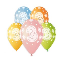 Ballons Happy Birthday Star, lot de 5, 33 cm (13 pouces)