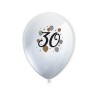 Happy Birthday Milestone Happy Birthday 30 Balloons, 6-pack 11 inch (27.5 cm)