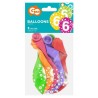 Happy Birthday Dots Happy Birthday 6 balloons, pack of 5 balloons 12 inches (30cm)