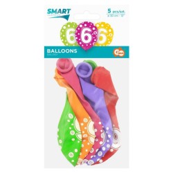 Happy Birthday Dots Happy Birthday 6 balloons, pack of 5 balloons 12 inches (30cm)