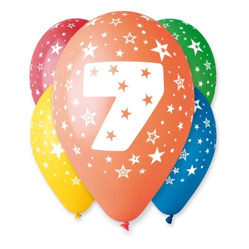 Ballons d'anniversaire Happy Birthday Star, 5 pièces de 30 cm (12 pouces)