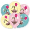 Happy Birthday Cake Happy Birthday balloon, set of 6, 11 inch (27.5cm)