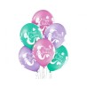 Mermaid Happy Birthday Mermaid, balloon, 6 pcs 12 inch (30cm)