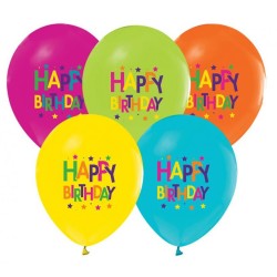 Happy Birthday Stars Happy Birthday balloon, 5 pcs