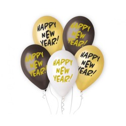 Happy New Year Happy New Year balloon, 5 pcs 13 inch (33 cm)