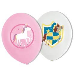 Ballon Chevalier et Princesse du Moyen-Âge, Lot de 6, 11 pouces (27,5 cm)