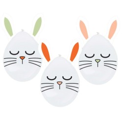 Easter Bunny balloon 3 piece set 12 inch (30 cm)