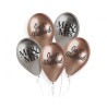 Ballon brillant Just Married pour mariage, 5 pièces de 33 cm (13 pouces)