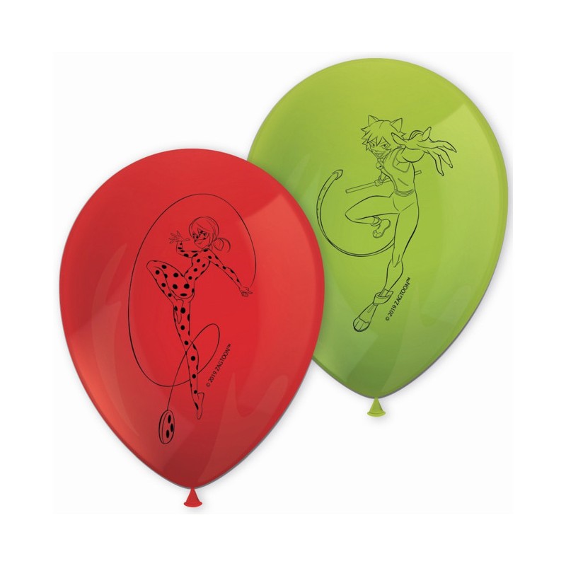 Miraculous Ladybug Hero balloon, 8 pcs