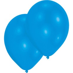 Ballon bleu métallisé de couleur bleue, paquet de 10, 11 pouces (27,5 cm)