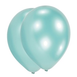 Ballon bleu caraïbe de couleur perle, 25 pièces de 11 pouces (27,5 cm)