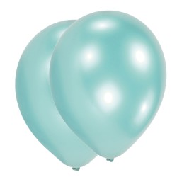 Ballon bleu caraïbe de couleur perle, 50 pièces de 11 pouces (27,5 cm)