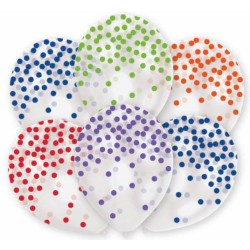 Ballon à confettis colorés, 6 pièces de 11 pouces (27,5 cm)