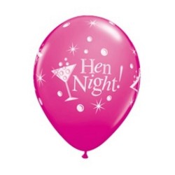 Hen Party Hen Night balloon, 6 pcs 12 inch (30cm)