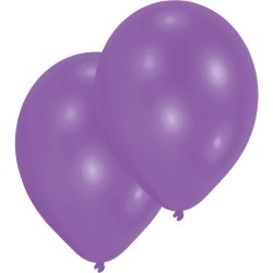 Colour Metallic Violet purple balloon, 10 pcs 11 inch (27.5 cm)