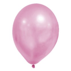 Ballon rose pastel métallisé de couleur, 8 pièces