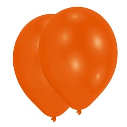 Ballon orange de couleur orange, 50 pièces de 11 pouces (27,5 cm)