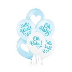 Ballon Baby Oh Boy, lot de 6, 12 pouces (30 cm)