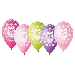 Hibou Hibou, Ballon, ensemble de 5 pièces 12 pouces (30 cm)