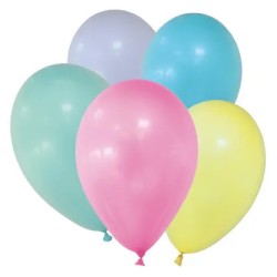 Ballon de fête couleur pastel, 12 pièces