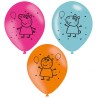 Peppa Pig Confetti balloon, 6 pcs 11 inch (27.5cm)