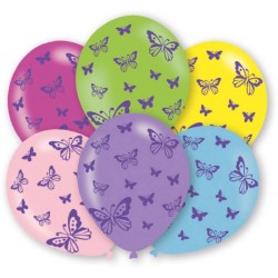 Ballon coloré en forme de papillon, lot de 6, 11 pouces (27,5 cm)