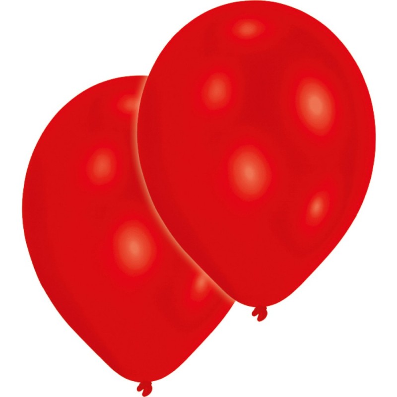 Colour Metallic Red Red Balloon, pack of 50, 11 inches (27.5 cm)