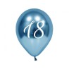 Happy Birthday Platinum  Platinum Happy Birthday 18 balloon, 5 pieces 12 inch (30cm)