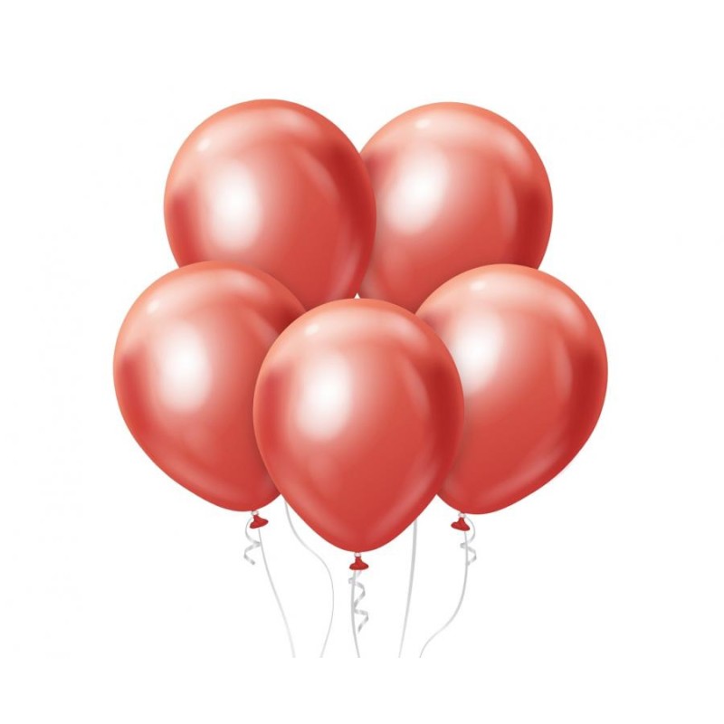 Colour Platinum Light Red, Red Balloon, 7 pcs 12 inch (30 cm)