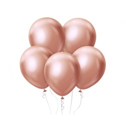 Colour Platinum Rose Gold balloon, 7 pcs 12 inch (30 cm)