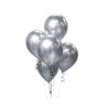 Ballon couleur platine argent, argent, 5 pièces 12 pouces (30 cm)