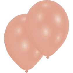 Colour Pearl Rosegold Pink Balloon, 10 Pcs 11 inch (27.5 cm)