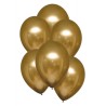 Satin Gold balloon, 6 pcs 11 inch (27.5cm)