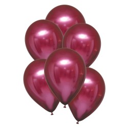 Ballon satiné en forme de grenade, 6 pièces de 11 pouces (27,5 cm)