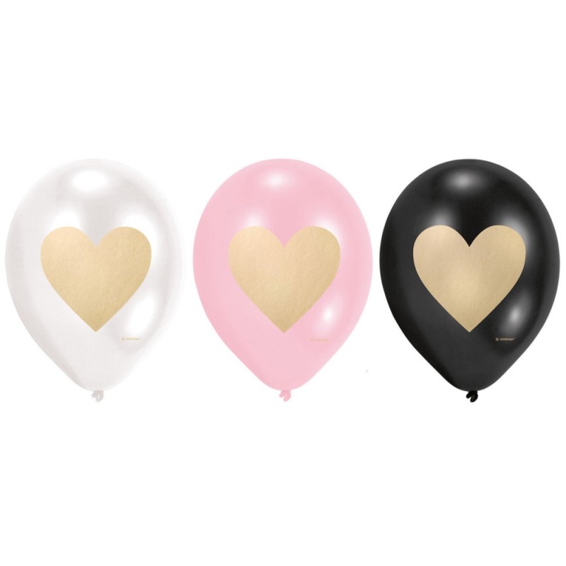 Love Heart balloon, pack of 6, 9 inch (22.8 cm)